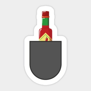 Hot Sauce Pocket Sticker